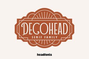 DECOHEAD Serif Font – Elegant Art Deco Typeface for Glamorous and Sophisticated Designs