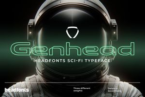 Genhead Outline The Typeface That&#x27;s Light-Years Ahead!