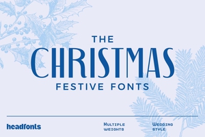 Christmas Fonts Duo – Elegant Decorative and Sans Serif Pairing for Festive Designs