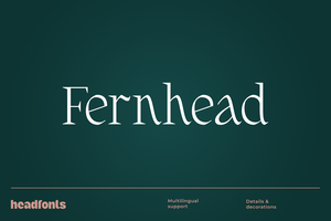 FERNHEAD Elegant Serif Font – Organic Typeface for Branding, Skincare, and Wedding Designs