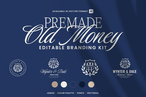 Old Money WD Monogram Logo Kit