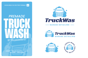 Truck Wash  | Garage Detailing | Logo Template