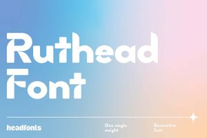 Ruthead Font – Bold Sans Serif Typeface for Modern, Impactful Designs