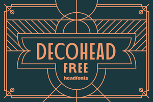 FREE DECOHEAD Typeface – Elegant Art Deco Font for Glamorous and Sophisticated Designs