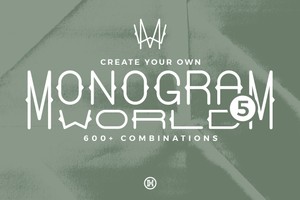 Monogram World Deco – Elegant Art Deco Monogram Font for Sophisticated Designs