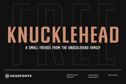 FREE Knucklehead Font – Vintage Western Typeface for Bold and Unique Designs