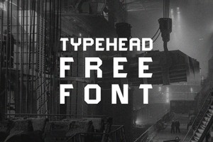 FREE TYPEHEAD – Bold Industrial Typeface with Stencil and Sans Serif Styles