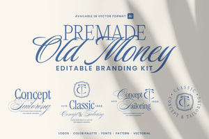 Old Money CT Monogram Tailoring Logo Kit