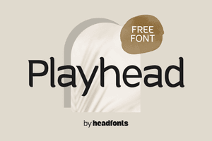 PLAYHEAD Serif Typeface – Playful Decorative Font for Posters, Logos, and Menus