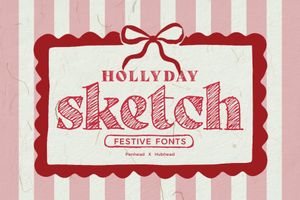 Holiday Sketch Font Duo