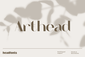 ARTHEAD Sans Serif Font – Modern and Stylish Typeface for Headlines and Large Prints