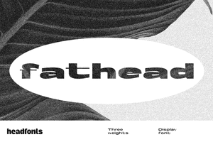 FATHEAD Display Font – Bold Wide Sans Serif Typeface for Posters and Book Covers