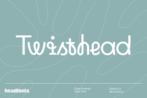 Twisthead Sans-Serif Font Family – Modern, Dynamic, and Versatile Typeface