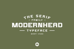 Modernhead Serif Typeface | Font