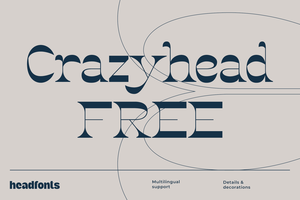 FREE Crazyhead Display Font