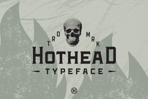 HOTHEAD Font – Western-Inspired Serif Typeface for Bold Logos and Vintage Designs