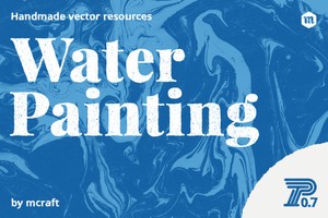 Water Painting Vector Texture | Background Pack