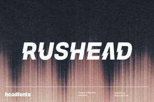 Rushead A Modern Sport Font Built for Speed