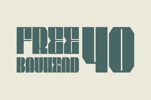 FREE Bauhead Typeface | Font