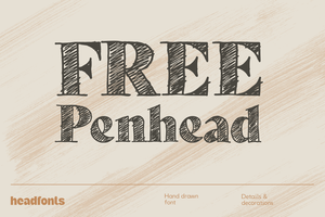 FREE Penhead - Pencil Sketch Fon