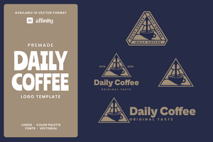 Daily Coffee Logo Template