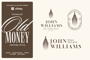 Elegant Realtor Old Money Logo Template