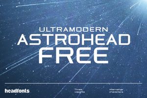 FREE Astrohead geometric sans serif