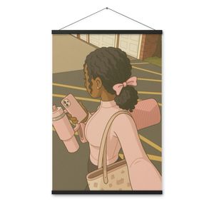 Matte paper poster with hanger 