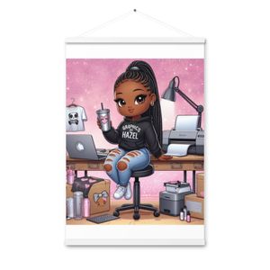 Matte paper poster with hanger 