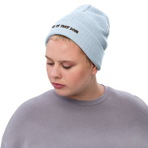 Ribbed knit beanie 