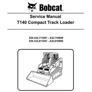 Bobcat T140 Compact Track Loader Repair Service Manual - 6986569 