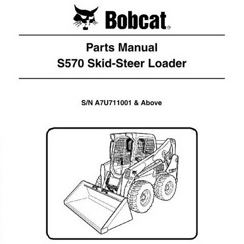 Bobcat S570 Skid-Steer Loader Parts Manual - 6989676