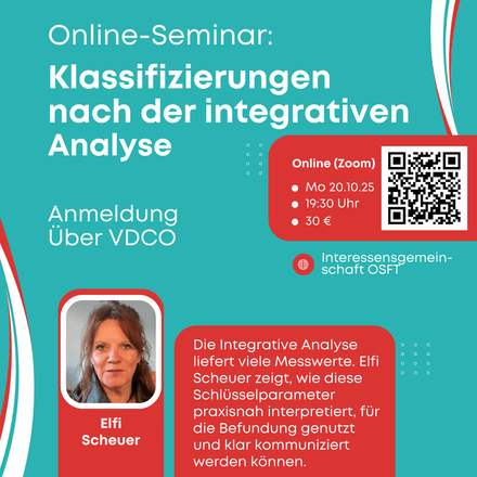 OSFT-Webinar "Klassifizierungen nach der integrativen Analyse"