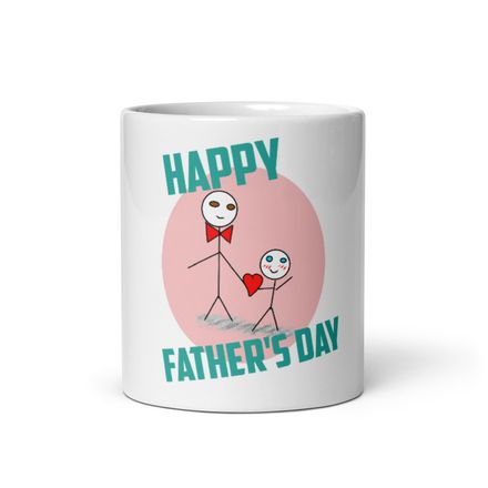 White Glossy Mug Father&#x27;s Day 01 