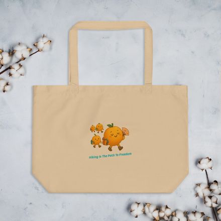 Large Eco Tote Bag ORANGE