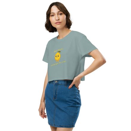 Women&#x27;s Crop Top LEMON