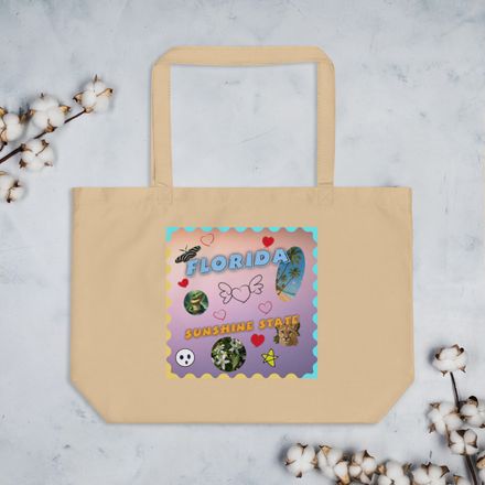 Large Eco Tote Bag FLORIDA