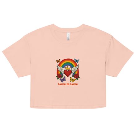 Women&#x27;s Crop Top Love Is Love 