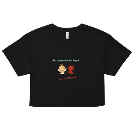 Women&#x27;s Crop Top Angel or Demon 