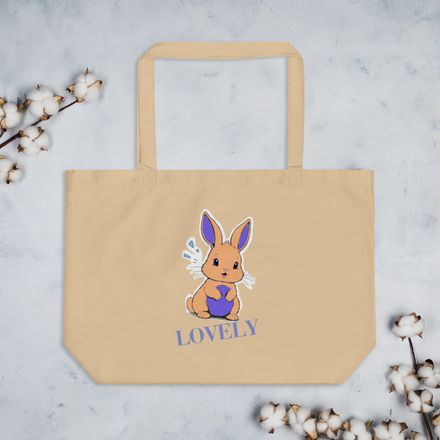 Large Eco Tote Bag LOVELY 