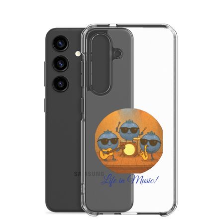 Clear Case For Samsung BLUEBERRIES