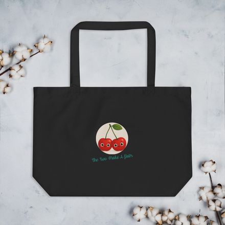 Large Eco Tote Bag CHERRY