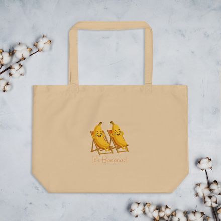 Large Eco Tote Bag BANANAS