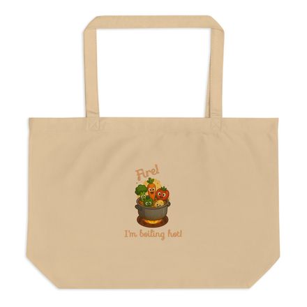 Large Eco Tote Bag FIRE
