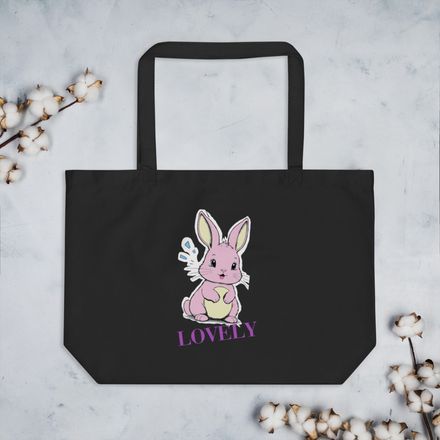 Large Eco Tote Bag LOVELY 