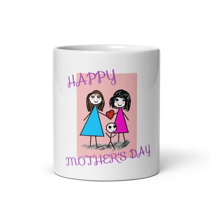 White Glossy Mug Mother&#x27;s Day 2 