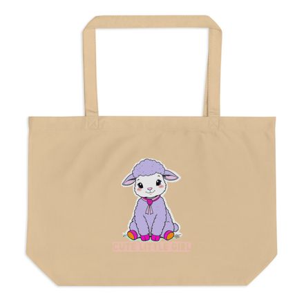Large Eco Tote Bag CUTE LITTLE GIRL 