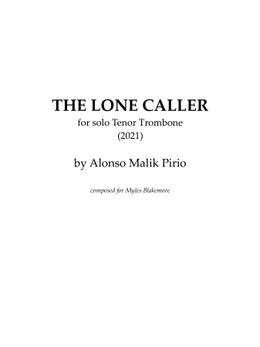 The Lone Caller - Solo Tenor Trombone (2021)