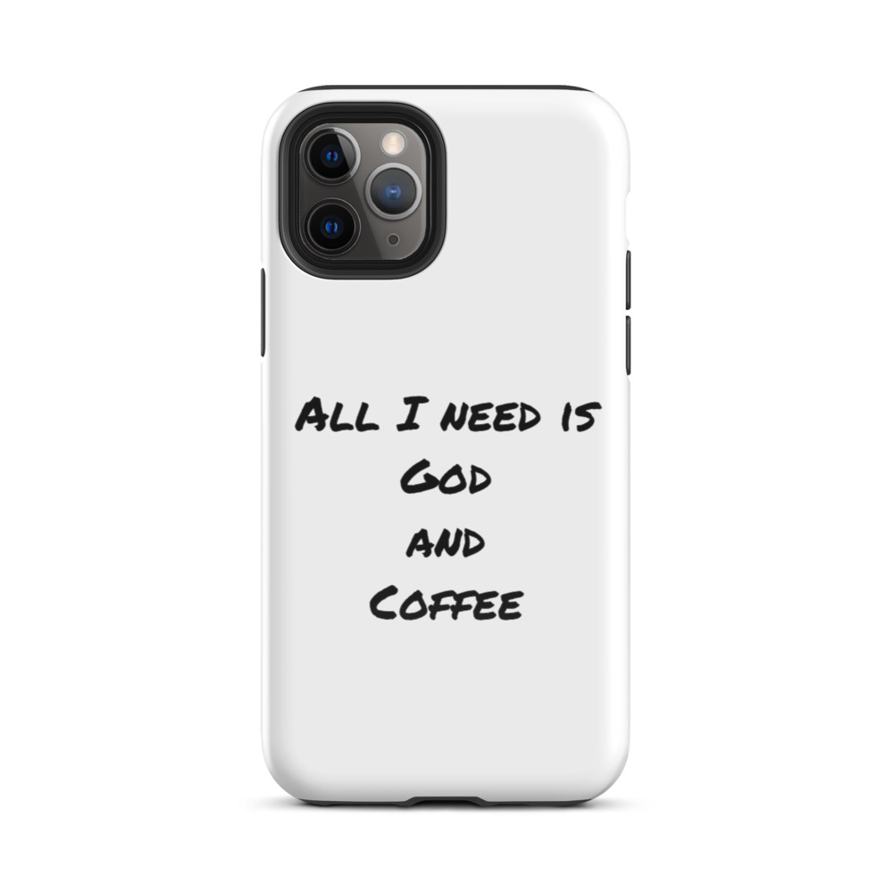 God and Coffee iPhone Case
