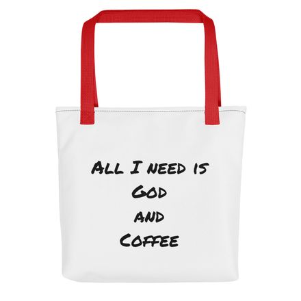 God and Coffee Tote